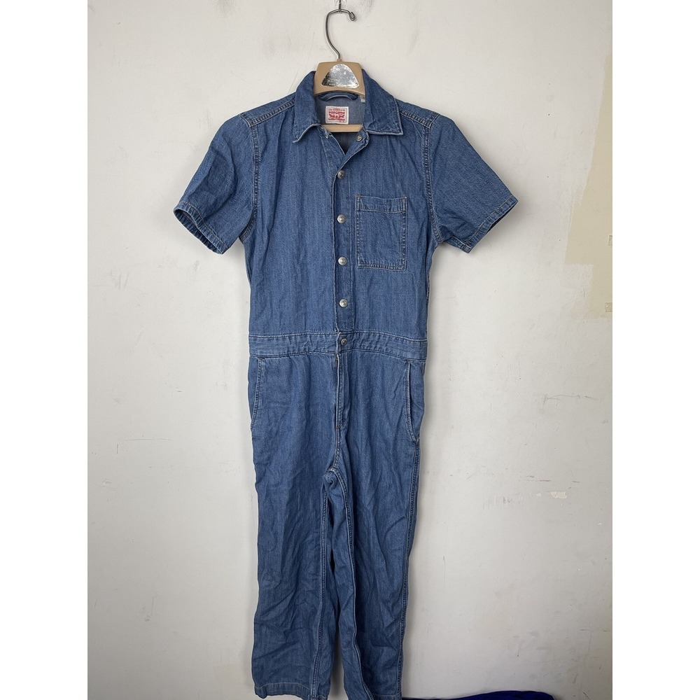 Levis Womens Jumpsuit XS Workwear Western Country Denim Farmer Utility Blue
